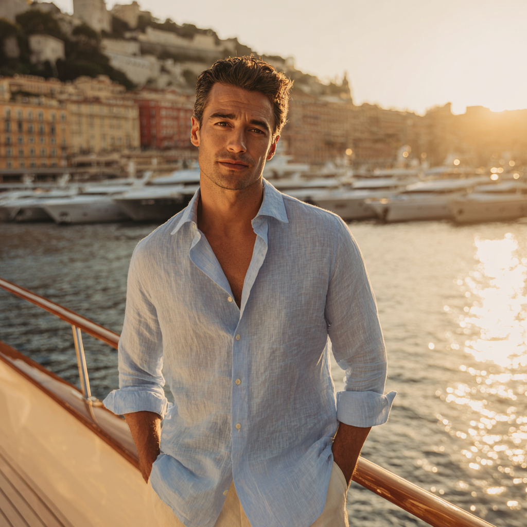 Monaco Linen Classic Shirt