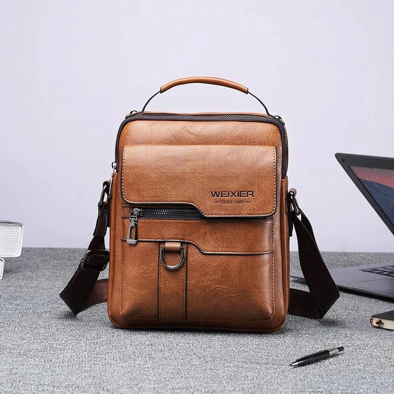 Waterproof Small Leather Men’s Bag