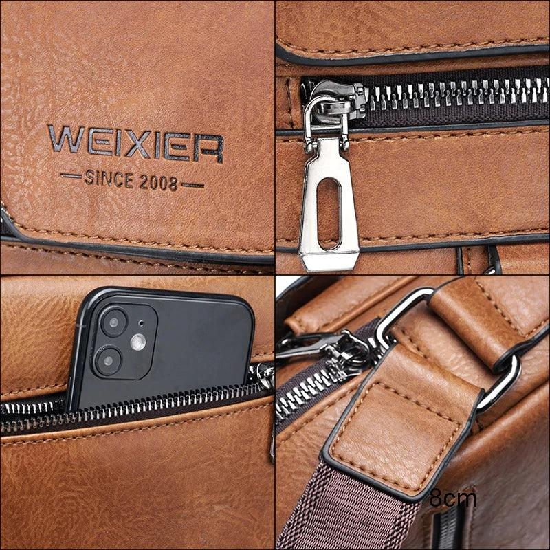 Waterproof Small Leather Men’s Bag
