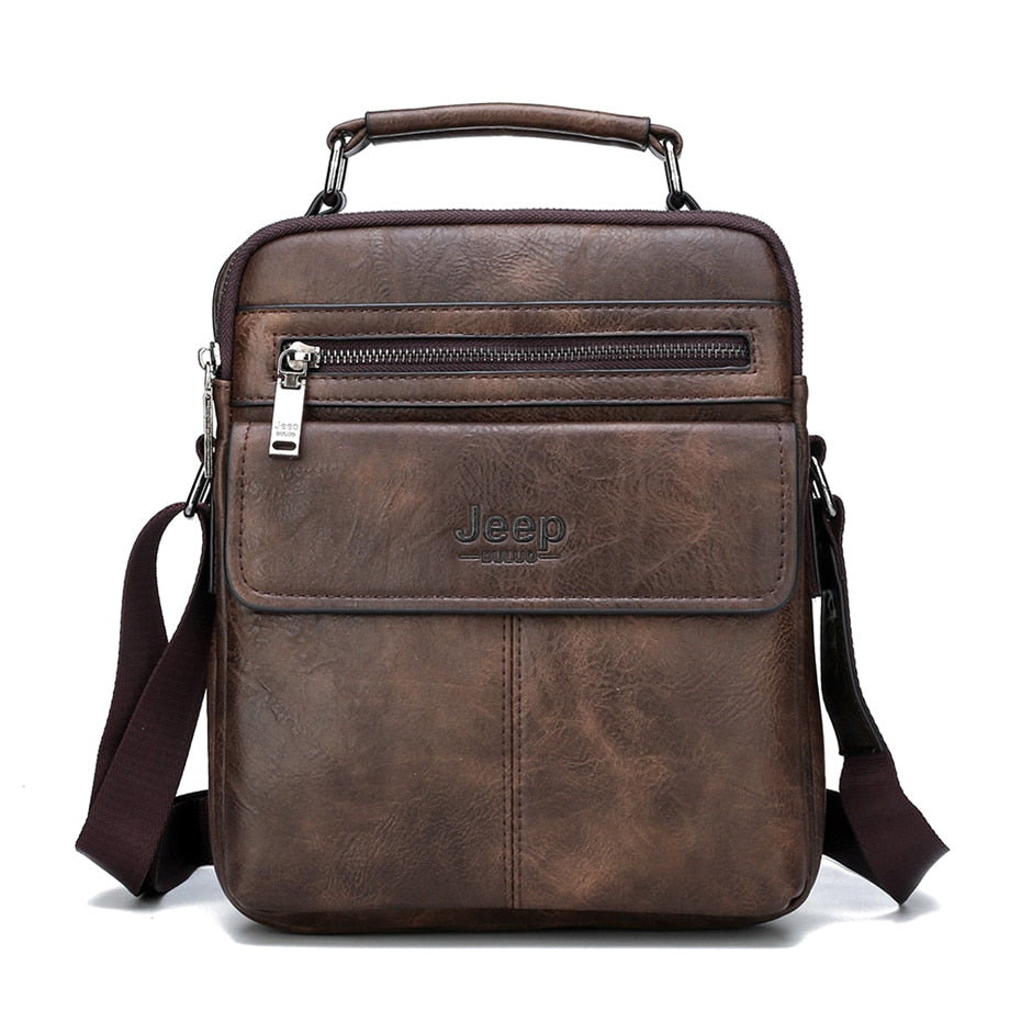 Jeep Leather Travel Bag
