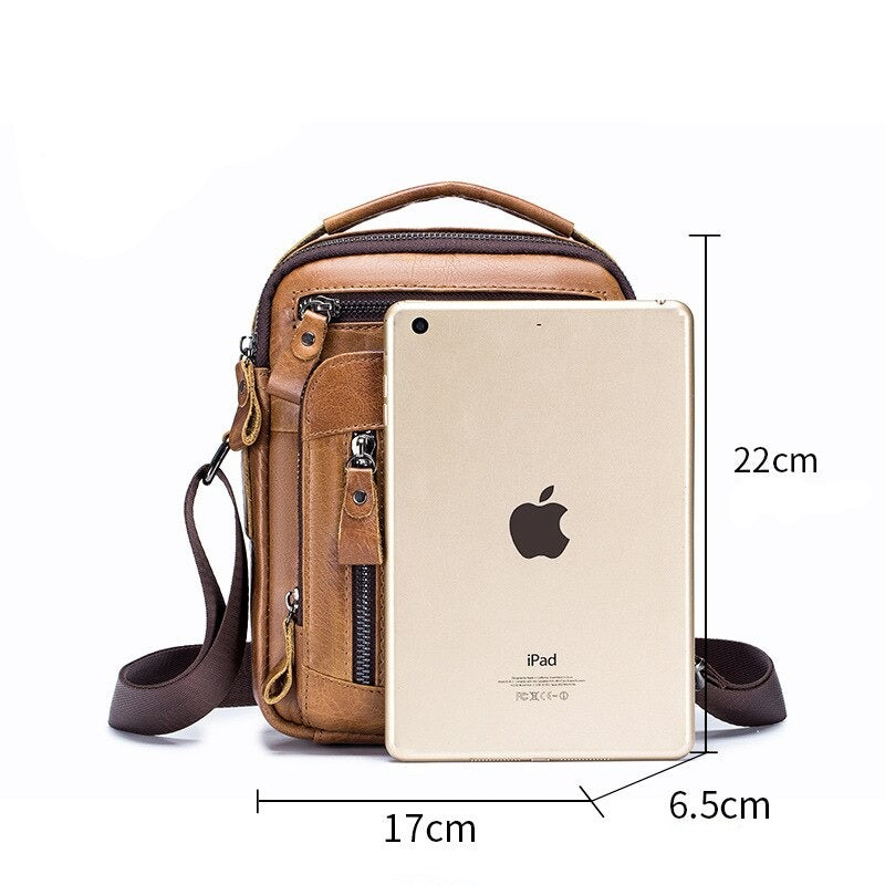 Small Genuine Leather Men’s Bag