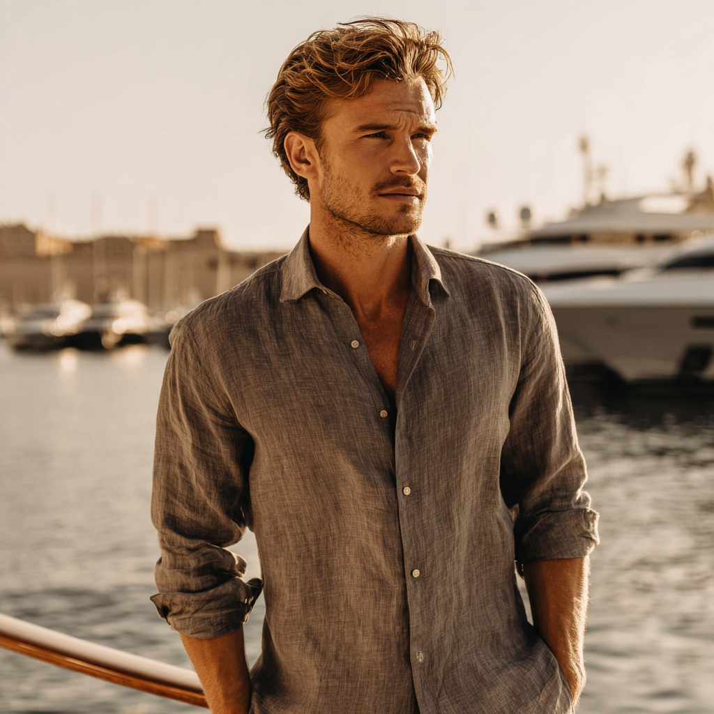 Monaco Linen Classic Shirt