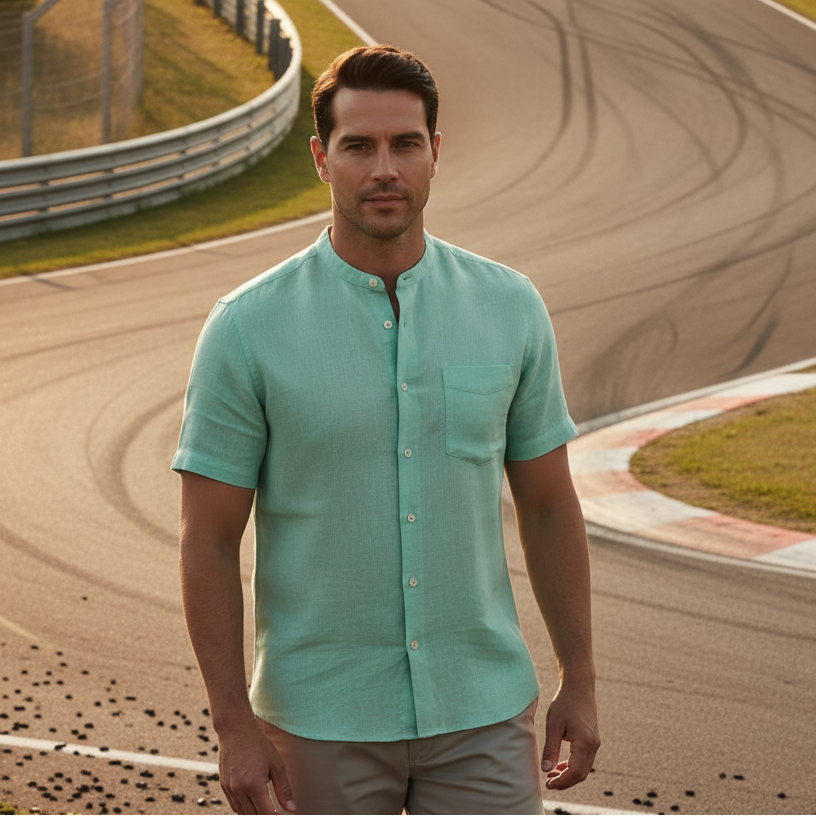 Riviera Soft Linen Henley