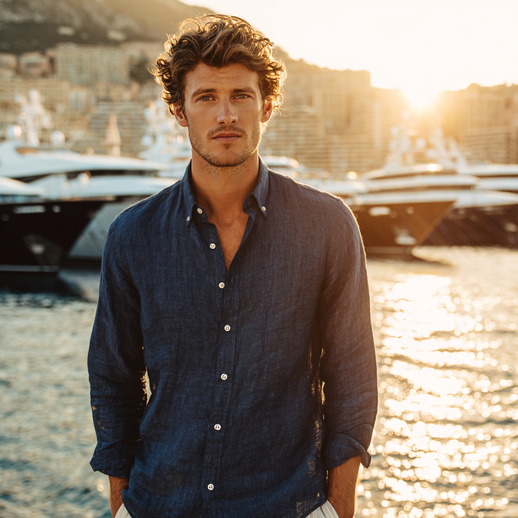 Monaco Linen Classic Shirt