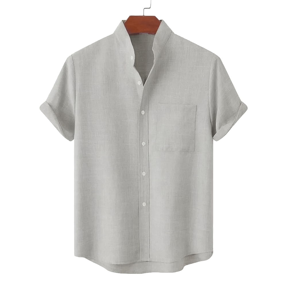 Linen Modern Collar Shirt