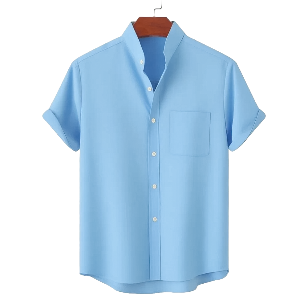 Linen Modern Collar Shirt