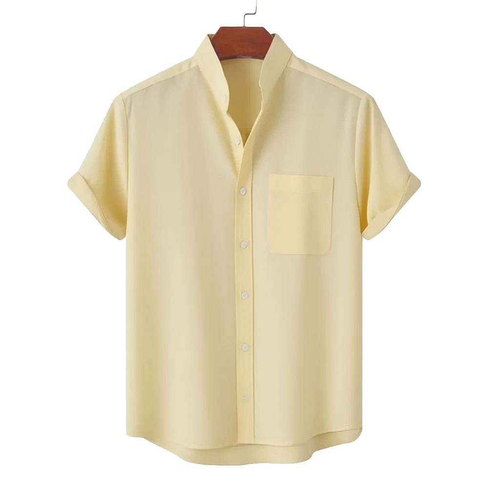 Linen Modern Collar Shirt